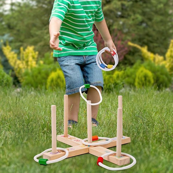 Ring Toss Game For Kids Indoor Holiday Fun Or Outdoor Yard Game For Adults & Family Easy To Set Up Backyard Toy  (FMY)