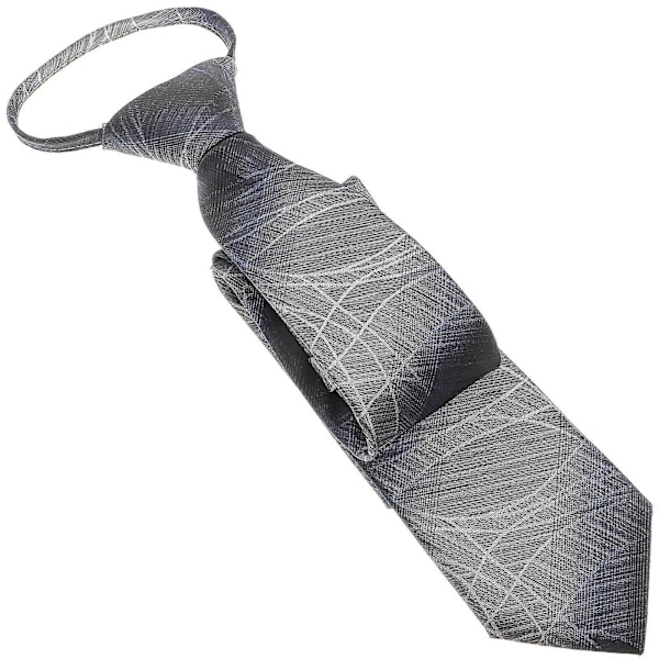 Slips med lynlås, slips til mænd, færdigbundet slips, formelt business-slips, elegant business-slips til mænd (FMY) As Shown 59X7cm