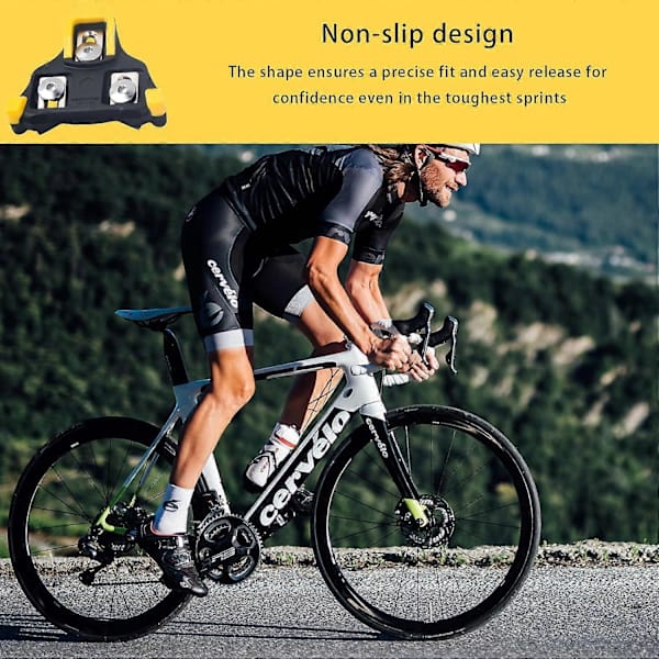 Maantiepyörän polkimet levyt lukot Shimano SPD SL:lle Tarkka Superkevyt Pyörän Lukot Spin-Kengille Yhteensopiva Shimano Lukot SPD SL (SM-SH10/S  (FMY)