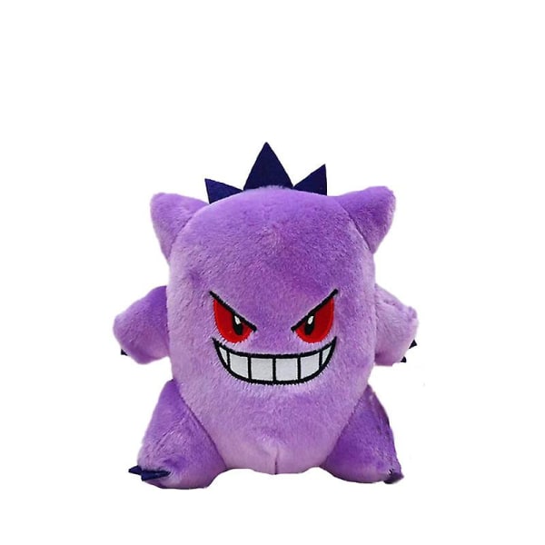 25 cm Gengar Plysch - Lägg till Gengar i ditt lag med supermjuk gosig stor plyschdocka Gengar Plyschleksak Flash Gengar Plyschdocka(b)  (FMY)