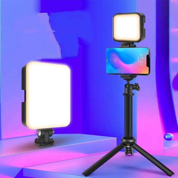 Camera Fill Light, LED Video Light Dimbar, Portable Light Photography Uppladdningsbar, för studio, livestreaming, videokamera Shooting Light (FMY)