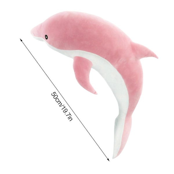 Delfiinin muotoinen pehmolelu tyyny (FMY) Pink 50cm