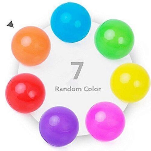 Nytt 100-pack BPA-fria 4CM ihåliga mjuka plastbollar Småbarn Baby Barn Födelsedag Pool Tält Party (FMY)