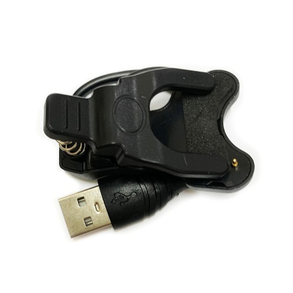 Universal Child Smartwatch USB Power Laddningskabel Laddare Clip 2 Pin Space 9mm (FMY) Black