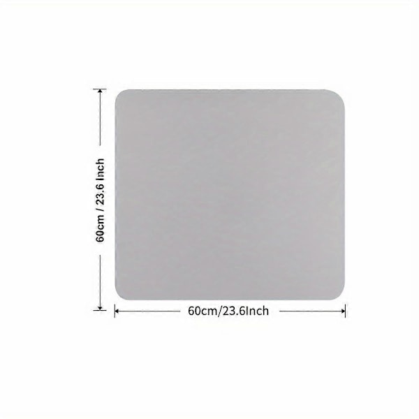 Skyddsmatta för tvättmaskin och torktumlare, 19,7' X 23,6' Diatoméjord Tvättmaskin Torktumlarskydd För Ovansidan (FMY) gray 60×60cm