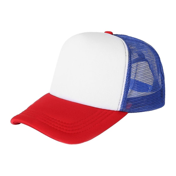 Stranger Things Dustin Hat Uusi Retro Mesh Trucker Cosplay Lippis Säädettävä  (FMY) Red