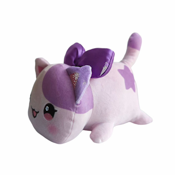 Aphmau plysj søt krone katt plysjdukke perfekte gaver til jenter bursdag nyttår jul  (FMY) Bow Cat