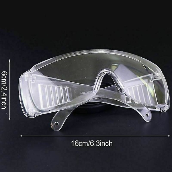 Vernebriller Briller Medisinsk øyebeskyttelse Kjemisk arbeidslab Støvklar linse (FMY)