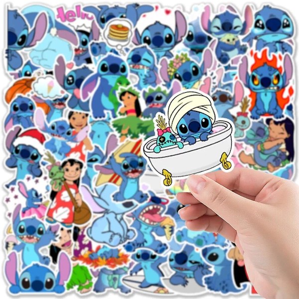 10/30/50 Pieces Disney Cartoon Stitch Stickers for Kids Phone Guitar Laptop Luggage Skateboard Graffiti Stickers  (FMY)