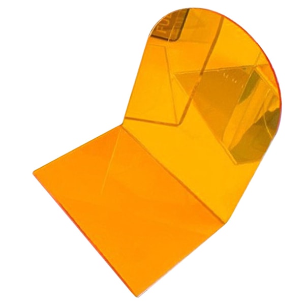 1 Par Bokstöd Tjock Non-Slip Transparent Akryl Dekorativt Tungt Bokstöd För Student Kontor L-Formad (FMY) Orange