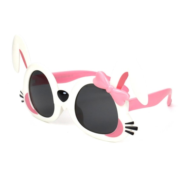 Barnsolglasögon Tecknad Polariserade Barnglasögon Solskyddsspegel UV-skydd Barnglasögon---bunny White (FMY)