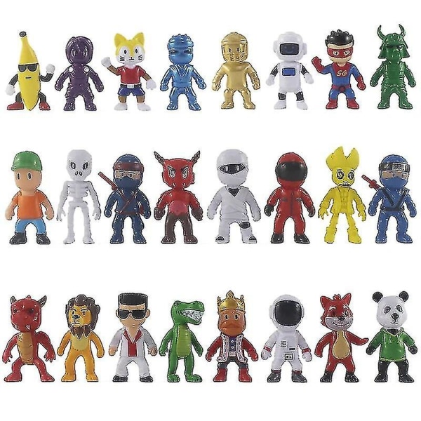 PVC Stumble Guys Battle Game Figurer Model Juguetes Stumble Guys Anime Action & Legetøjsfigurer Sæt Til Børn Fødselsdag [xh]  (FMY) 24pcs