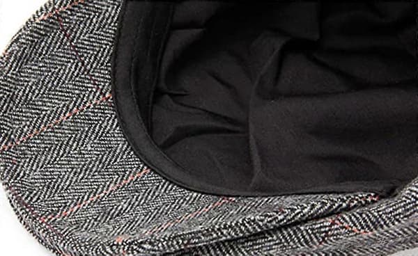 Middelaldrende og eldre Toppet Caps Justerbar Klassisk Beret Flat Hat (grå)  (FMY) brown