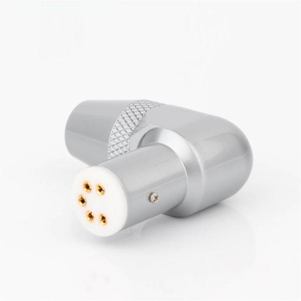 Di91g pladestik til pladespiller 5 Din hun guldbelagt vinklet tonearm-stik (FMY)