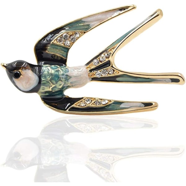 Premium Lovely Crystal Swallow Djurbrosch Fågel Lapel Nål Badge Kvinnors Smycken,wz-1196  (FMY)