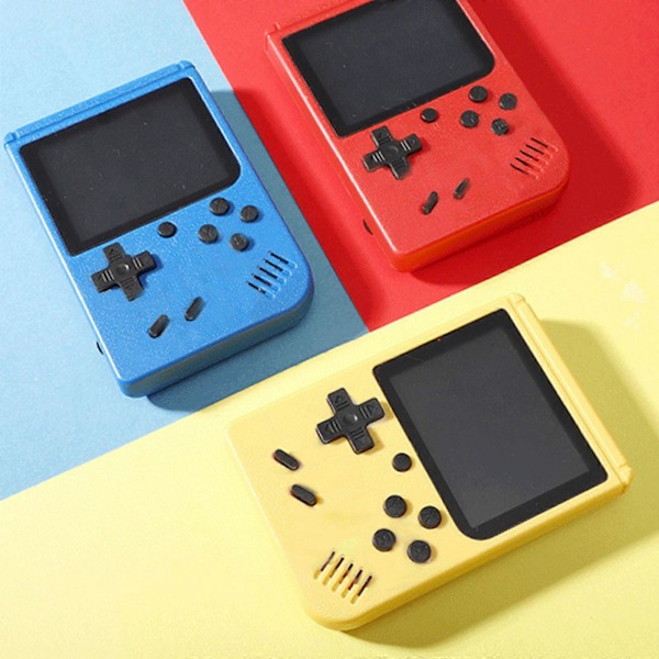 Retro Håndholdt Videospillkonsoll Gameboy Med Innebygd 400 I 1 Klassiske Spill, Helt Ny (FMY) Yellow