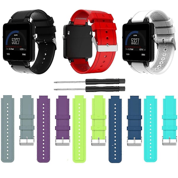 Slidstærkt Silikon Armbånd Smartwatch Rem til Garmin Approach S4/S2 (FMY) Grey