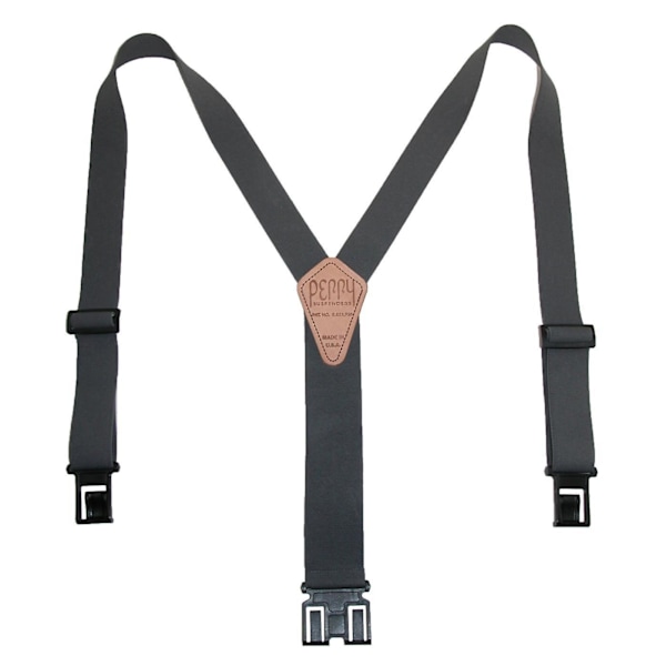 Høye Elastiske 3,8 cm Brede Bukseseler med Krokfeste (Menn) (FMY) Grey one size