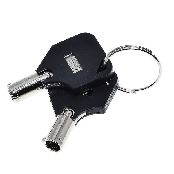 Rörformad för nyckel hisslåsbrytare 12mm rostfritt stål telefonlås med 2 (FMY)