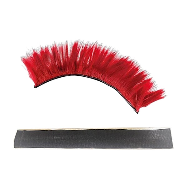 Kaesi Leikattava Kypärä Peruukki Irrotettava Korkea Lämpötila Silkki Kirkas Väri Kypärä Mohawk Kypärä Tarvikkeet (FMY) Red