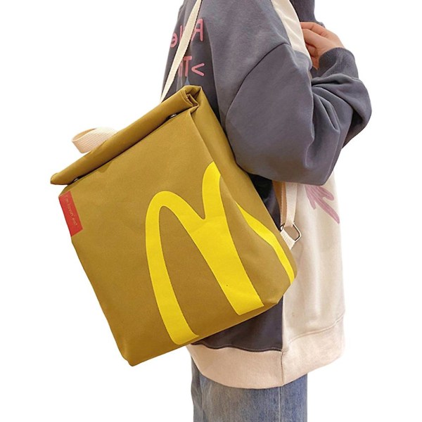 Personlig McDonald's/Sirens Goddess Print Ryggsäck Anti-Theft Kort resväska för kvinnor Män Unisex (FMY) MCD