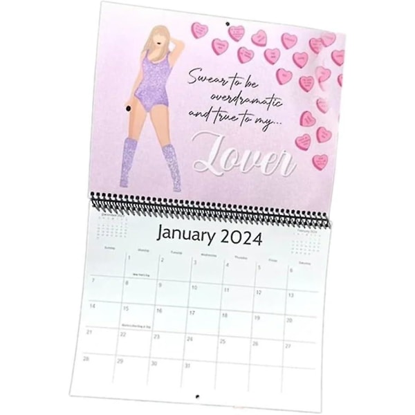 2024-kalender Taylor Swift The Eras Tour-kalender för fans (FMY)