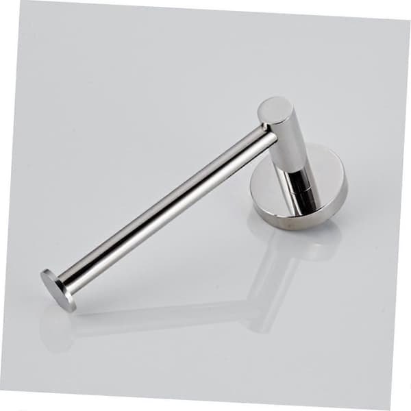 Toiletpapirholder i rustfrit stål med solid base, vægmonteret papirholder til badeværelse (FMY)