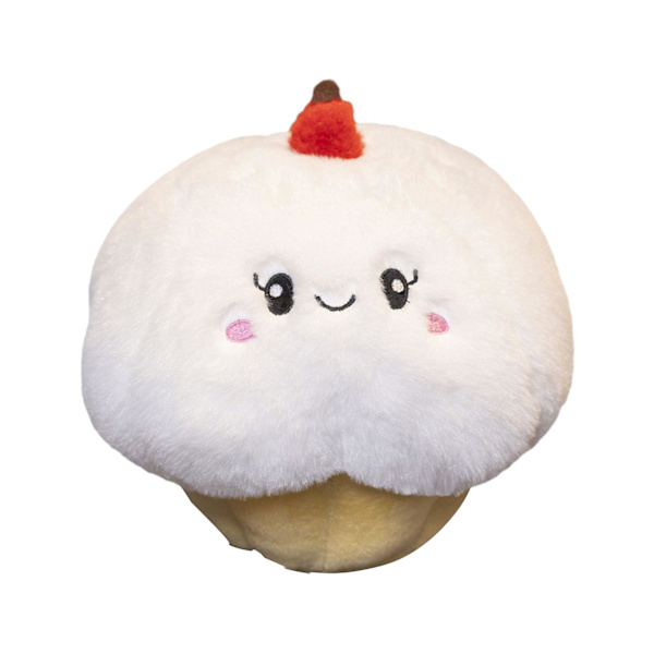 Piirretty syntymäpäiväkakku-pehmolelu Pehmeä täytetty nukke Tyyny Ihastuttava leipä Jälkiruoka Kakkunukke Plushies-koriste (FMY) B