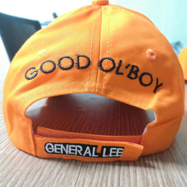General Lee 01 Oranssilla Kirjailtu Hattu Good Ol' Boy Dukes Baseball Cap (FMY) A