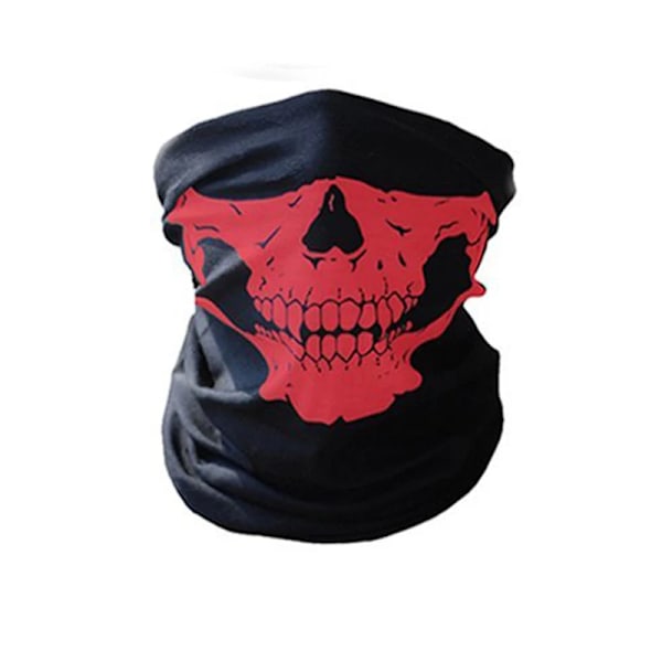 Halloween Mask Skräck Skelett Hakmask Skelett Performance Party Utklädnad Riktiga CS Masker(FMY) Red