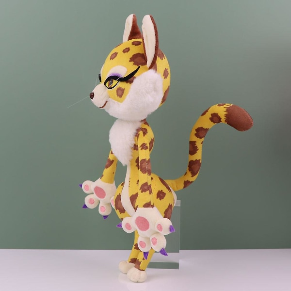 Star Kirby Clawroline Tegneserie Leopard Plyslegetøj Spil Perimeter Actionfigurer (FMY) Yellow 36cm-180g