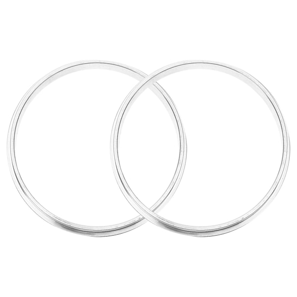 2 stk koppforseglingsmaskin aluminiumskoppring  forseglingsmaskinpakning melketeforsegler forseglingring  (FMY) Silver 9.2X9.2CM