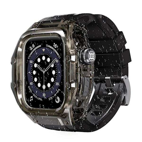 SHELLBOX För Apple Watch Series 10 46mm IP68 Vattentätt Integrerat Klockfodral med Silikonarmband (FMY)
