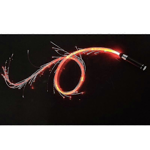 Färgglad LED Dans Flash Optisk Fiber Piska Atmosfär Lampa Rekvisita 7 Färg Dans Piska xi (FMY) Yellow