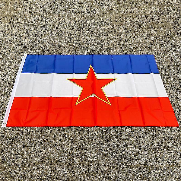 Aerlxemrbrae-lippu 90*150cm Jugoslavia  Kansallislippu  Polyesteri Jugoslavia-lippu  Juhlaan  (FMY)