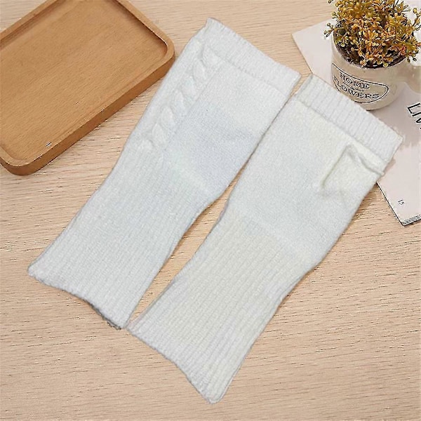 NYA Fabrikslager Cashmere Fingerlösa Vantar Från Turtle Doves (FMY) white