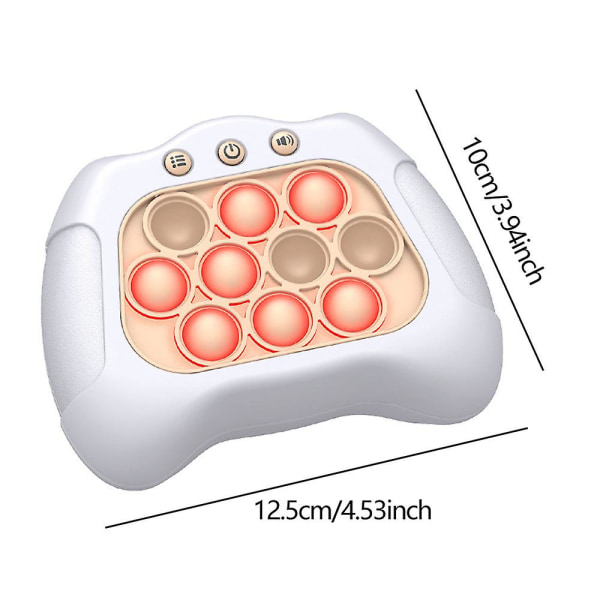Decompression Breakthrough Puzzle Pop It -peliohjain Stressinlievitys Fidget-lelu Nopea Push Bubble -peliohjain lapsille (FMY) White