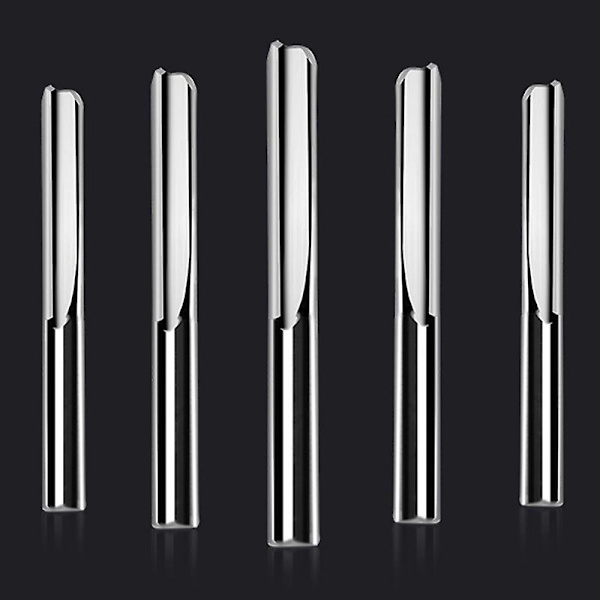 5 st/lot 6x32mm Två Flöjtar Raka Fräs Bits För Trä Cnc Raka Gravyr Skärare Karbid Ände (FMY)