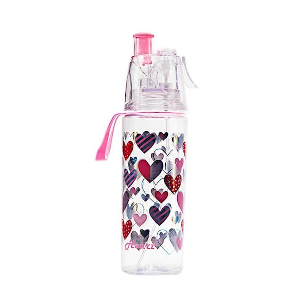 Kylsprayflaska med vattenflaska 500ml Spraydricksvattenflaska för barn  (FMY) white