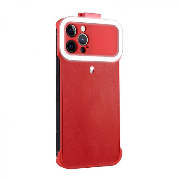 Lämplig för Iphone 12 phone case Fill Light Square Fill Light Selfie (FMY)