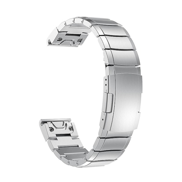 Urremme i rustfritt stål for Garmin Fenix 7S (FMY) Sliver