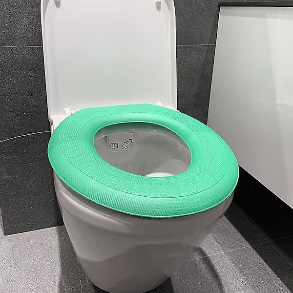 WC-istuimen pehmuste vedenpitävä pehmeä WC-istuimen päällinen kestävä lämmin pehmeä tyyny kylpyhuoneen WC:hen (FMY) Purple