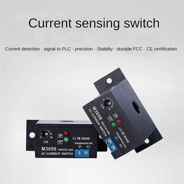 Strømsensor Switch Induktionsrelæ AC Koblingsenhed (Nc M3056)  (FMY) As Shown