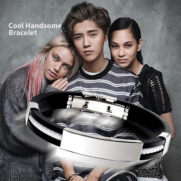Apus Ion Terapeutisk Lympunclog Titanium Armbånd - Armbånd Lympunclog HOT (FMY) White