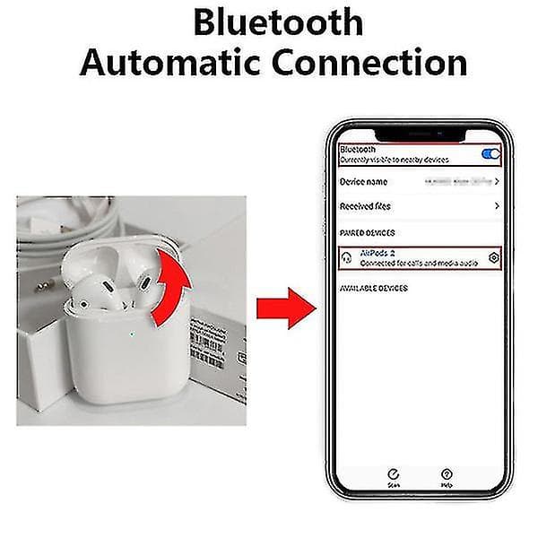 Bluetooth-headset, Trådlöst headset, Bluetooth 5.0 2024 Linzero Gift-C6  (FMY) S