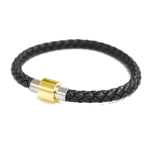 Kabbalah Armband Äkta Läder med Titanstål Spänne Justerbar Armband (FMY) 2