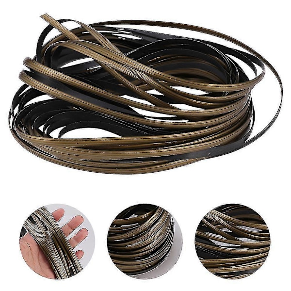 32m Hagemøbler Reparasjonssett Høystyrke Plast Rattan Vikle Kit Flat Bærbar Ny (FMY) Gold