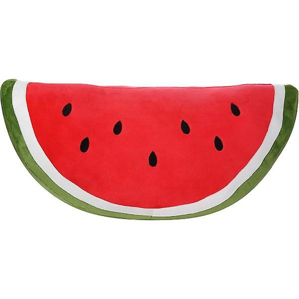 Vannmelonpute Plysj Myk Fyll Vannmelon Skive Pute Dura  (FMY)