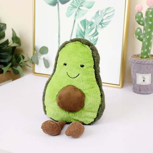 Sød Tegneserie Avocado Plys Pude Legetøj 22~45cm Avocado Med Føddder Børn Frugt Avocado Fyldt Plys Pude Legetøj Gave Til Barn (FMY) A-22cm
