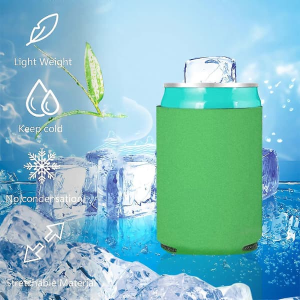 6 stk. Dåsekølere til fest, isolerede foldbare ølflaskekølere, 330 ml flasker (FMY)